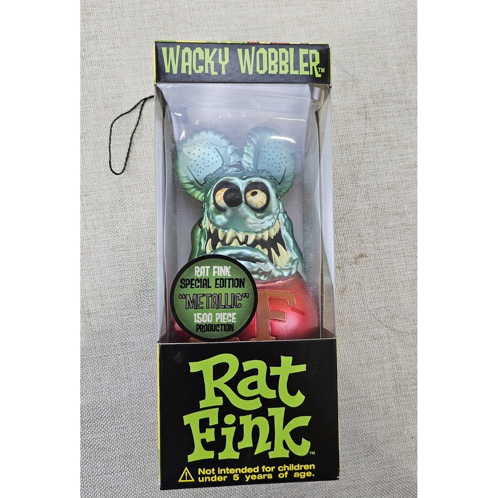 Funko Rat Fink‎ Wacky Wobbler Special Edition Metallic Bobblehead 2005 Rare